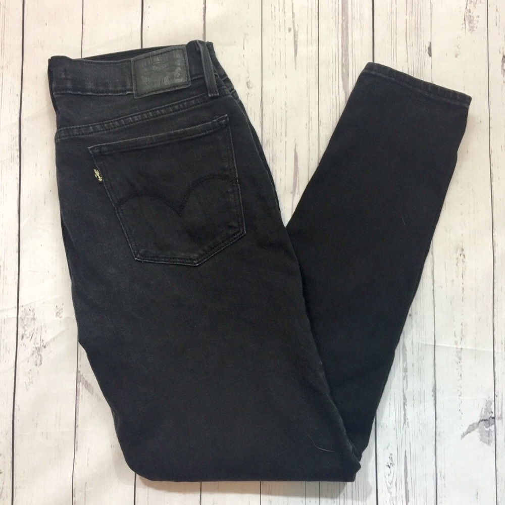Levis Womens Jeans 710 Super Skinny Black Size 29
